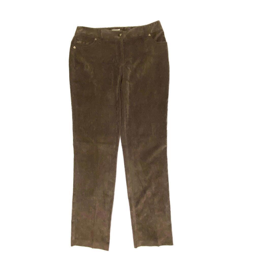 Cato Straight Leg Women's size 10 Brown Corduroy Chino Pants